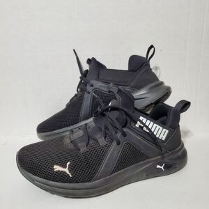 Puma Mens Enzo 2 193249-01 Black Running Shoes Sneakers Size 9.5 Mens Casual